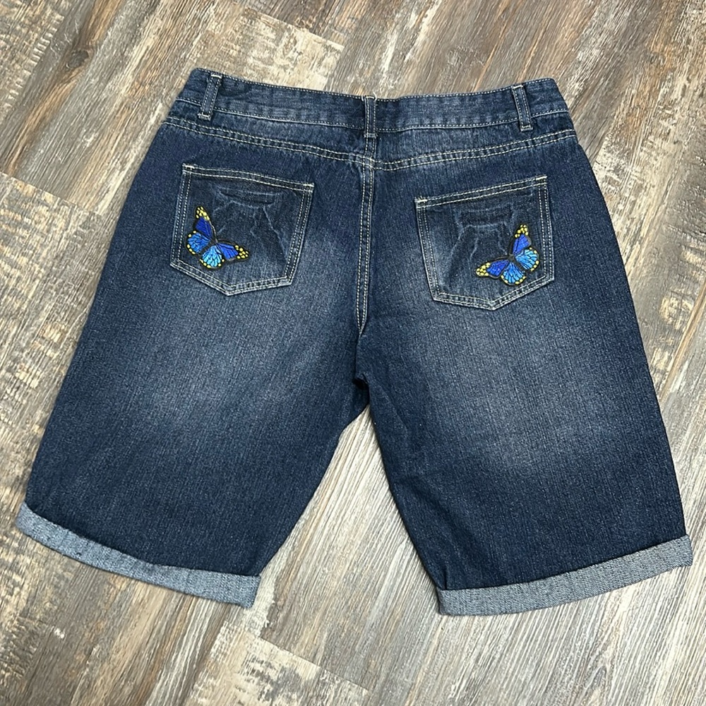 MOTO cute Jean shorts with butterflies